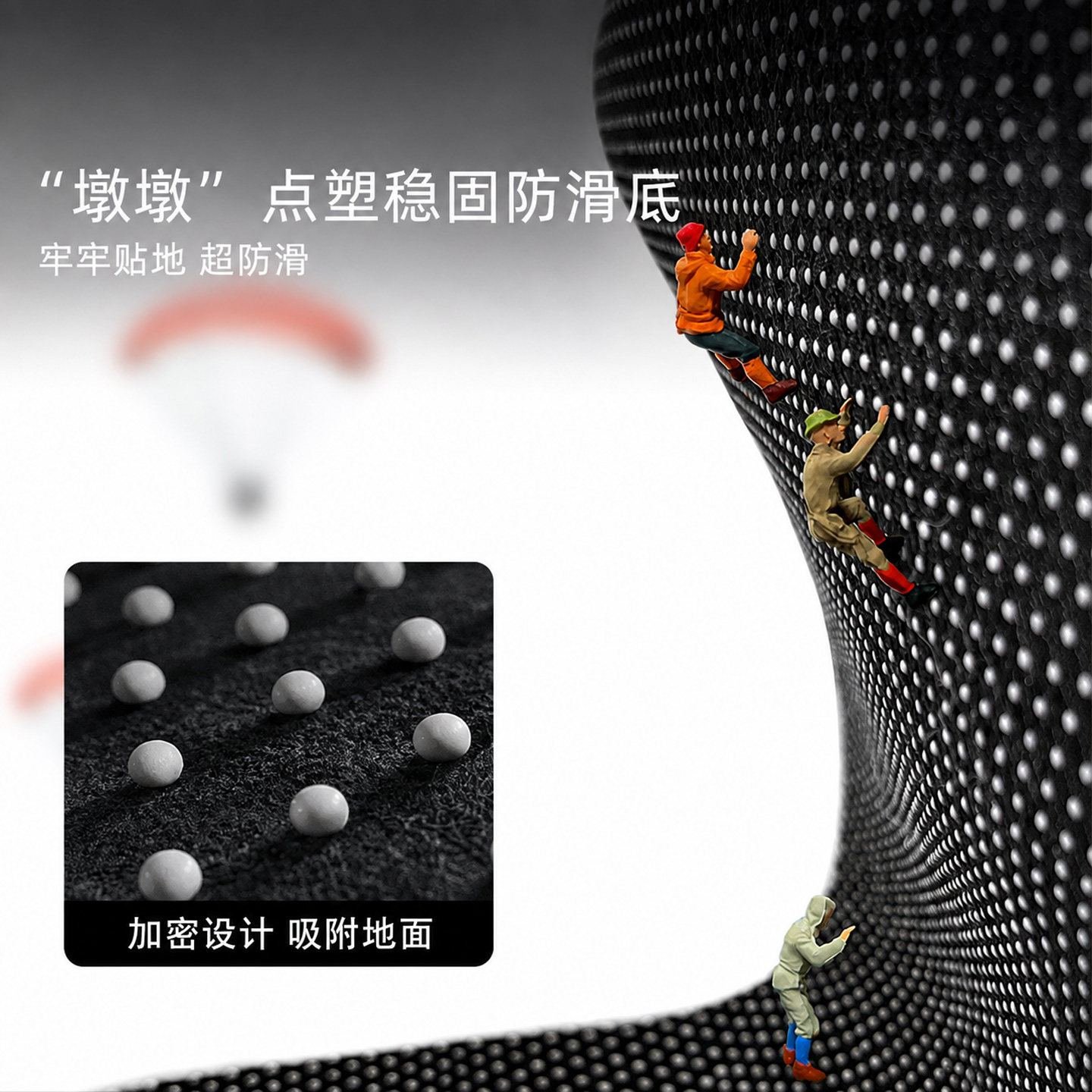Non-slip, anti-oil, no-wash, scrubbable kitchen floor mats