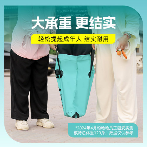 钓哈哈防水加厚鱼护袋手提袋大容量便携活鱼袋多功能折叠收纳袋子 - 图0