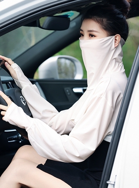 开车防晒神器遮脸防紫外线女披肩