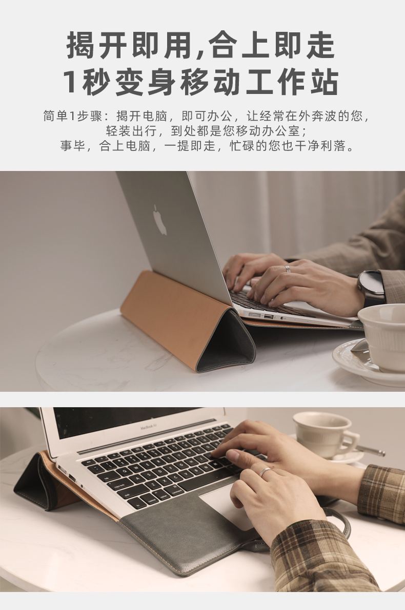 VKUES适用华为笔记本MateBook13寸电脑包14s内胆包D15.6保护套小众手提包荣耀magicbook15通勤pro16新13s2021 - 图1