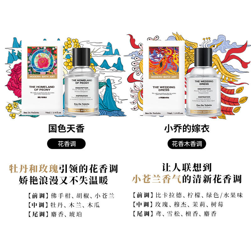 摩登巴赫白桃金桂桂花皇家持久香水 modernbathart香水