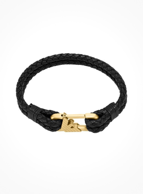 阿玛尼男士LOGO系列手链