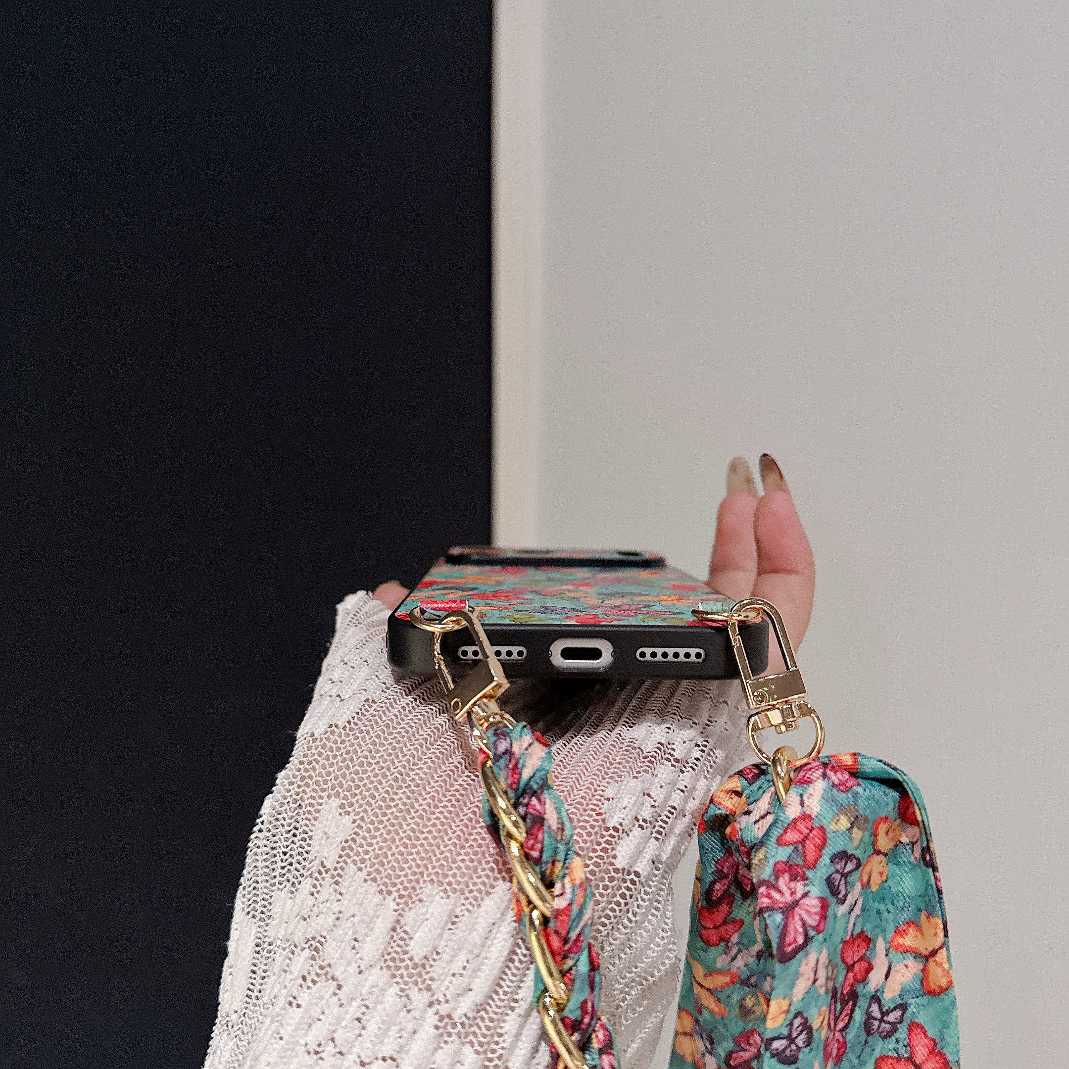 适用于苹果16新款iphone17promax超好看复古油画风15pro丝巾手提12/13保护套带挂绳14plus小众高级感11外壳女,淘宝优惠券,粉丝福利购,淘宝优惠卷