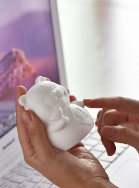 卡通可爱小老虎摆件陶瓷中式客厅招财五福虎生肖虎桌面装饰品摆设