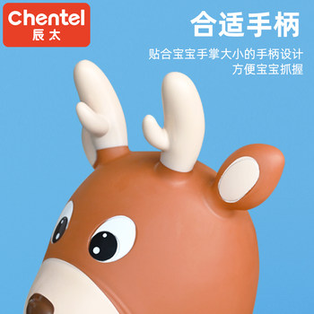 Jumping horse baby anti-fall inflatable horse jumping deer ຂອງຫຼິ້ນເດັກນ້ອຍອາຍຸຫນຶ່ງປີ 1-2 ມ້າ 3 ສາມາດ mount rocking horse