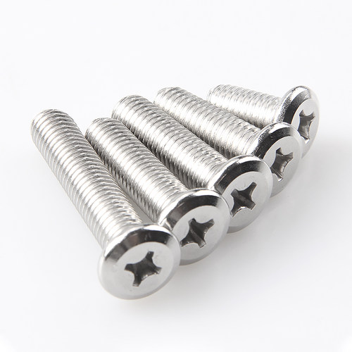 不锈钢304倒边十字螺丝斜平头家具螺钉M3M4M5M6M8*12x14x16x18x20 - 图3