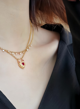 女心形仪式感项链吊坠心意满满