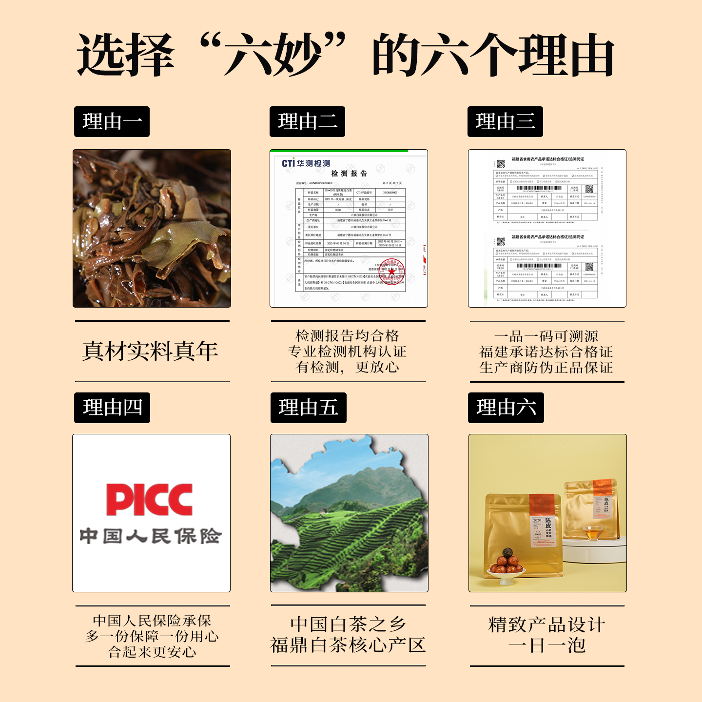 六妙白茶大份量福鼎白茶2020年陈皮寿眉龙珠茶叶自己喝口粮茶100g - 图3