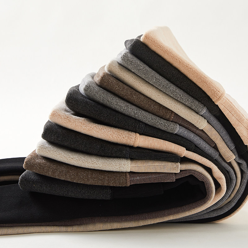 灰色螺纹外穿春秋薄款秋裤打底裤 初富打底裤