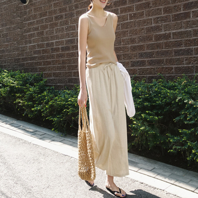 冰丝针织v领吊带背心女夏季内搭 孜莹背心吊带