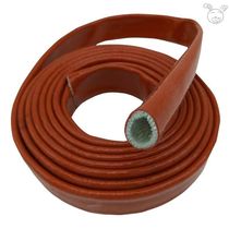 Fireproof high temperature resistant anti-burn sleeve glass fiber flame retardant tube oil resistant silicone rubber insulated sleeve tubing cable jacket
