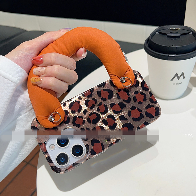 适用vivos30s20手机壳s19s18s17秋冬豹纹s16s15e充棉腕带s12s10可背斜挎s9s7复古z3s6s5小众高级s1pro新T1T2x - 图0