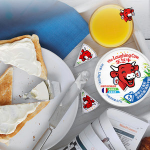 乐芝牛小三角奶酪块营养早餐面包涂抹乳酪芝士儿童即食零食128g*4