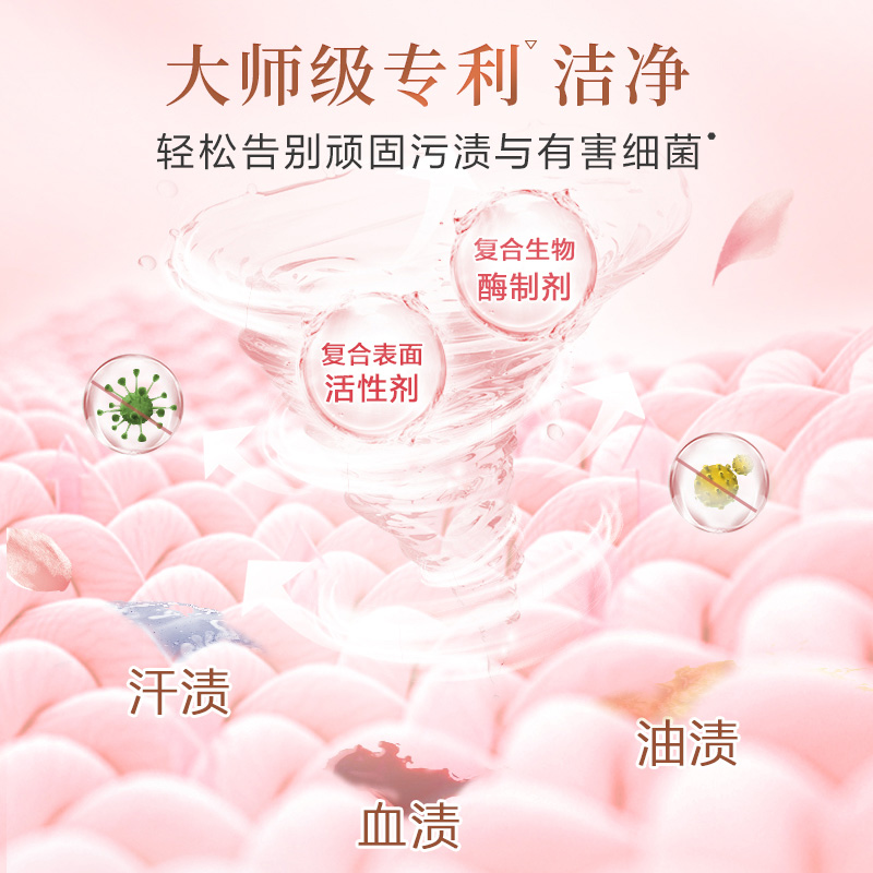 立白洗衣粉大师香氛持久留香天然护色护衣炫彩柔顺家用实惠装正品