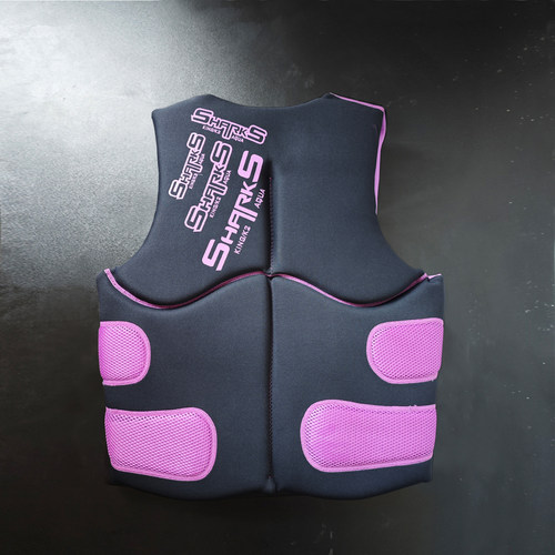 紫气东来专业救生衣男女大浮力冲浪优选马甲漂流浆板摩艇七彩背心 - 图3