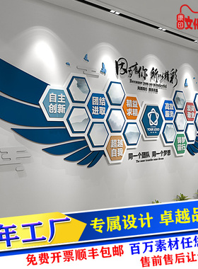 企业文化墙宣传墙现代照片墙立体