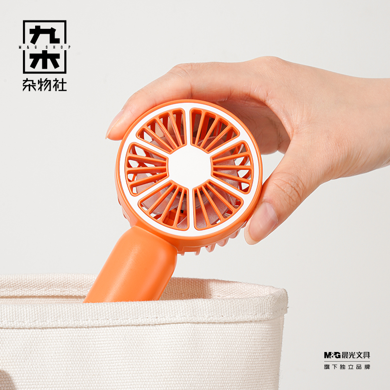 九木杂物社手持风扇卡通学生可爱便携式随身usb桌面小型电风扇少女夏天桌上网红手持电风扇宿舍