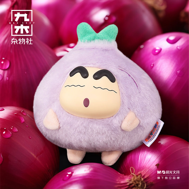 九木杂物社蜡笔小新搪小偶XS搪胶毛绒-菜头小新vol.1玩偶挂件礼物 - 图2