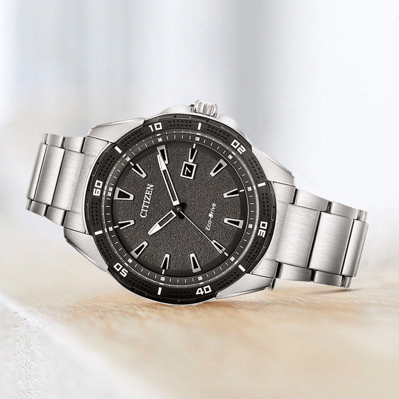 Citizen西铁城手表男光动能镂空表针夜光休闲皮带表AW1588-57E - 图2