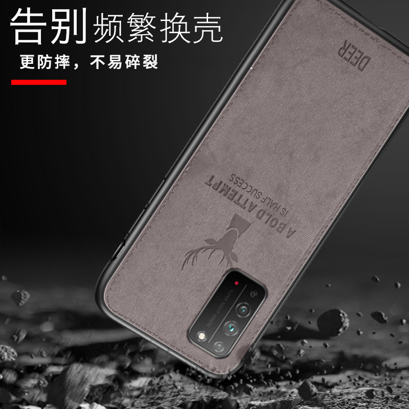 适用华为荣耀X10手机壳TEL一AN00a布纹软壳保护套全包镜头防摔honor10X时尚TN00男女新款外壳TELAN简约潮ANOO - 图1