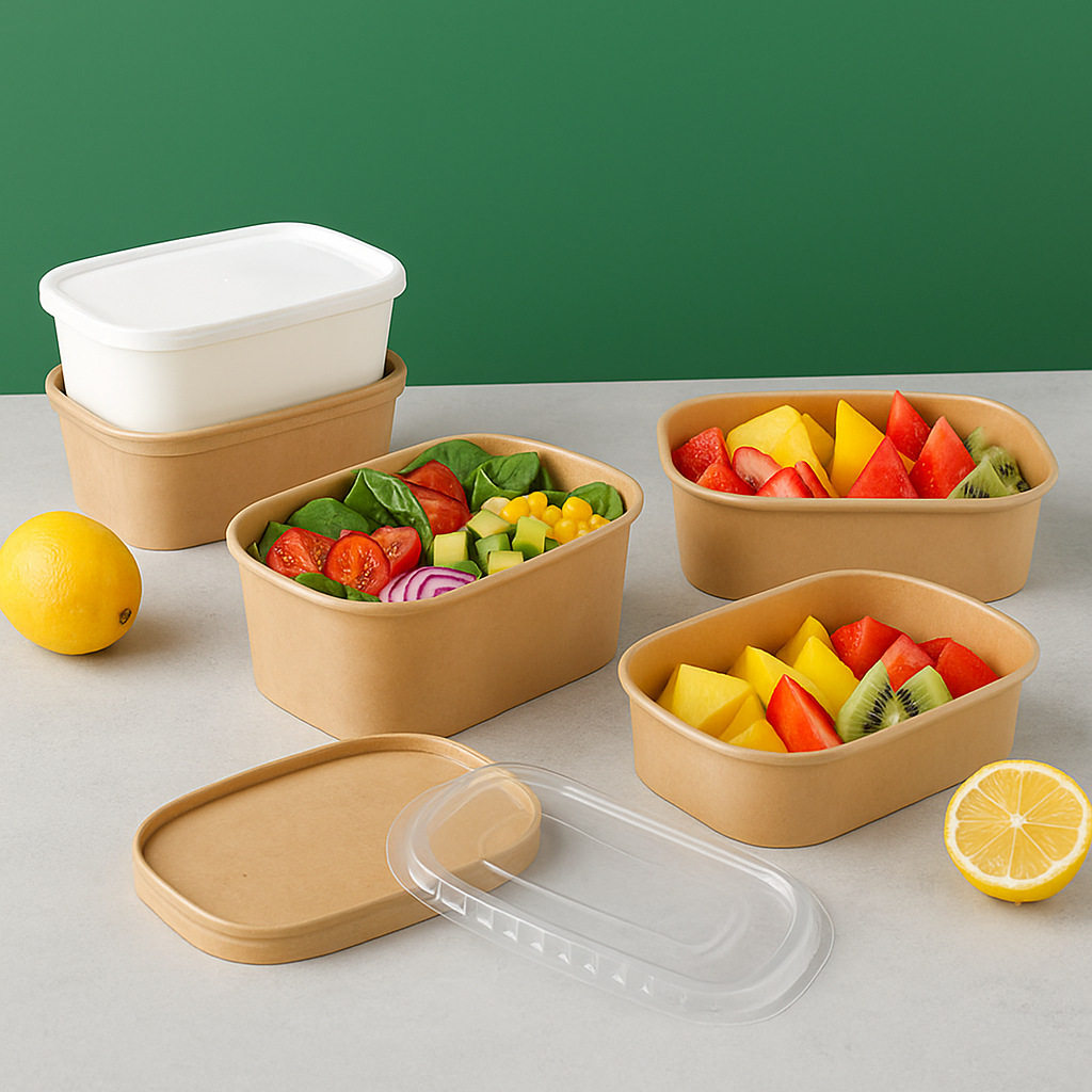 沙拉碗水果便携沙拉盒轻食可降解一次性打包盒饭盒外卖纸浆便当盒,淘宝优惠券,粉丝福利购,淘宝优惠卷