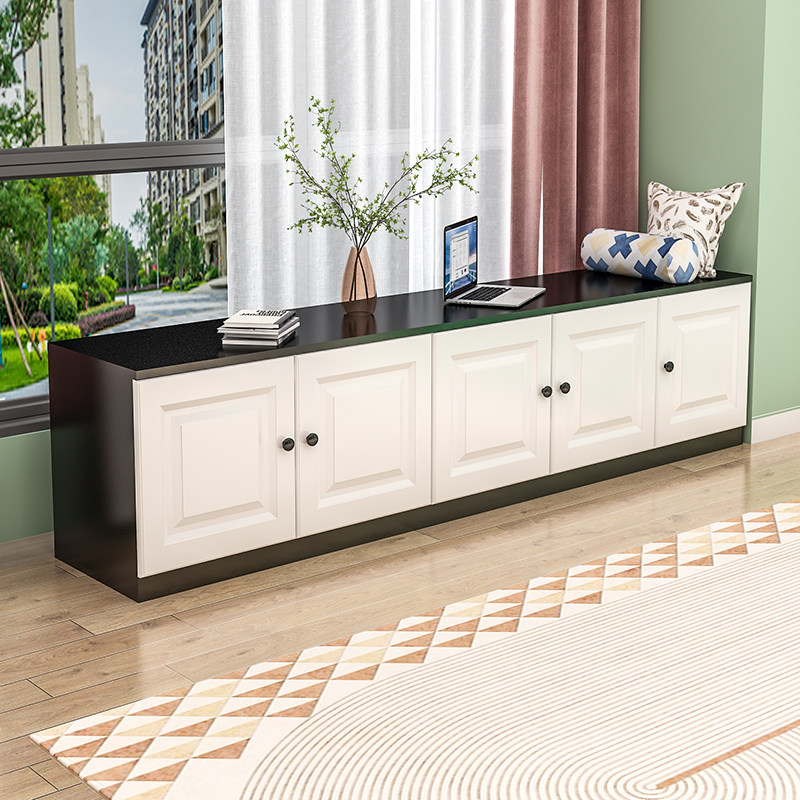 飘窗柜储物柜地柜可坐矮柜自由组合收纳柜阳台落地柜可定制窗台柜,淘宝优惠券,粉丝福利购,淘宝优惠卷