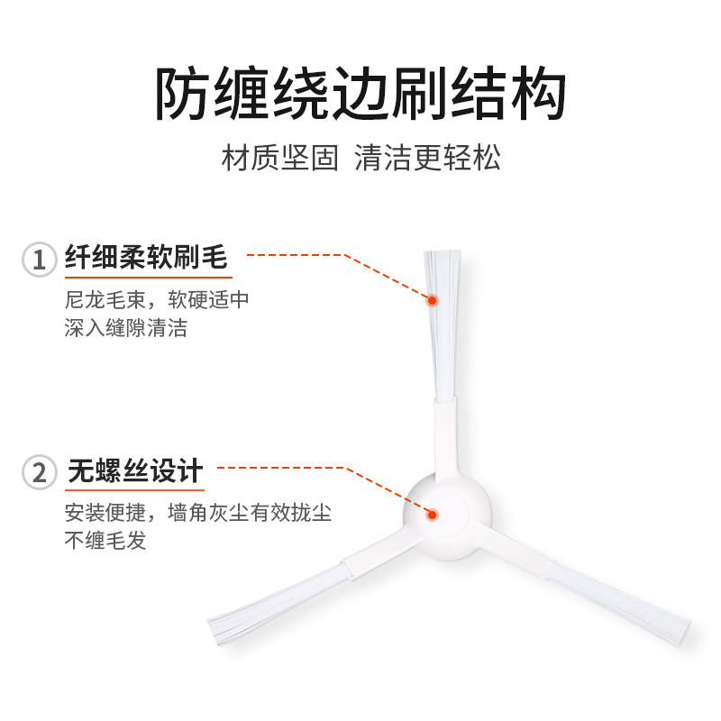 配小米米家免洗扫拖地机器人2配件耗材抹布边刷主滚刷清洁液C101,淘宝优惠券,粉丝福利购,淘宝优惠卷