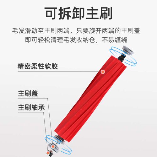 适用于石头G20S拖布抹布扫地机器人配件滤网滤芯边刷滚刷清洁液剂 - 图1