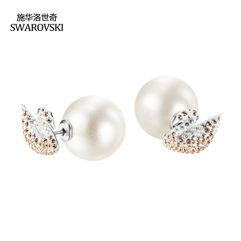 施华洛世奇天鹅珍珠女士正品耳钉 KINGSROOMMADRID海外旗舰耳钉