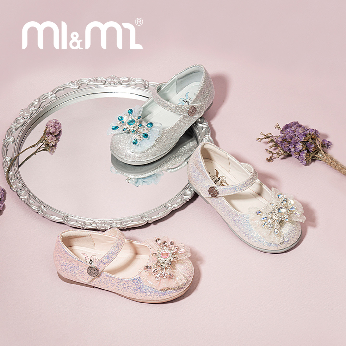 m1m2西班牙童鞋女童公主鞋2026新款水晶单鞋超轻闪钻中大童演出鞋,淘宝优惠券,粉丝福利购,淘宝优惠卷
