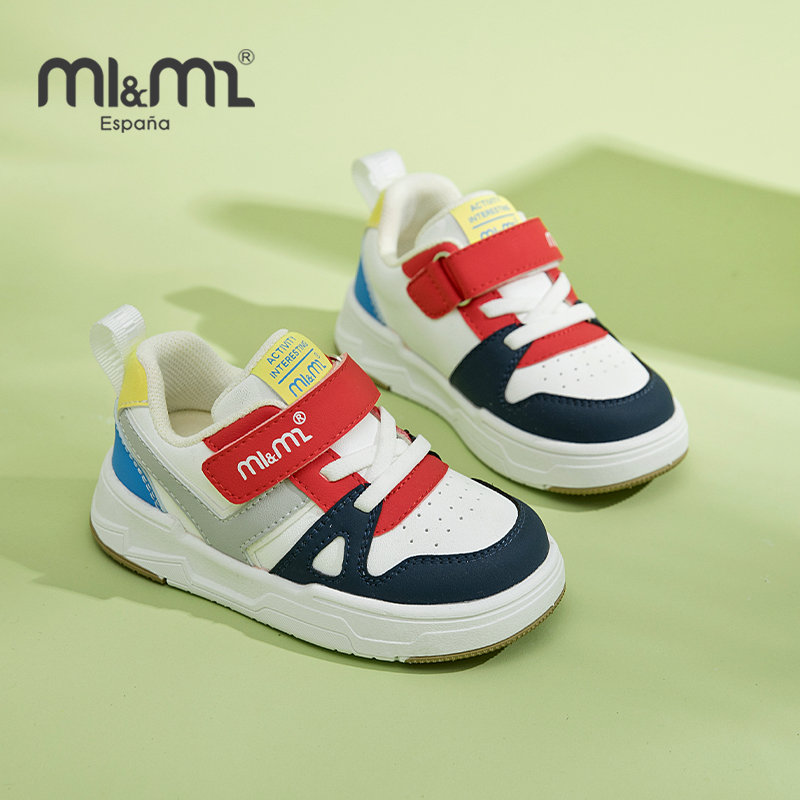 M1M2西班牙童鞋儿童板鞋2025春新款女童运动鞋潮中小童小白鞋轻便 - 图0