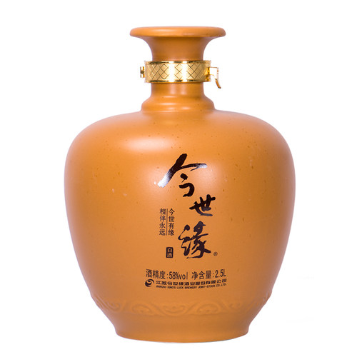 今世缘封坛珍藏酒 58度2.5L高度坛装 粮食礼盒装白酒 产地直发 - 图0