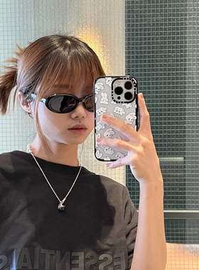 个性窄框椭圆太阳眼镜男女同款