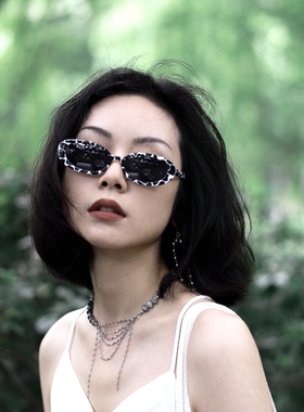 窄框欧美豹纹男女墨镜