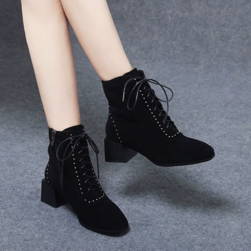 Martens, демисезонные матовые ботинки, универсальные короткие сапоги, коллекция 2021, из натуральной кожи