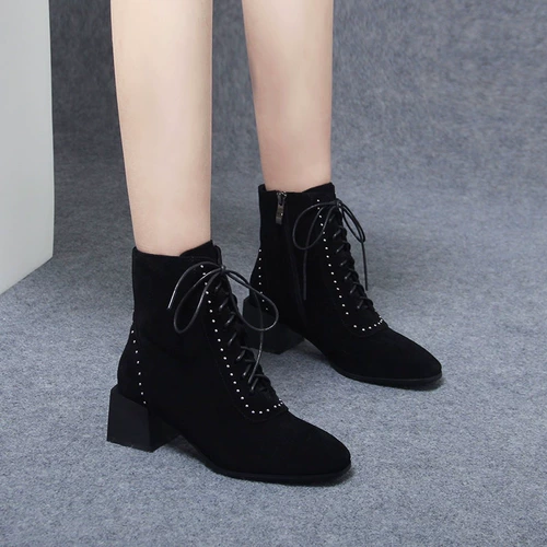 Martens, демисезонные матовые ботинки, универсальные короткие сапоги, коллекция 2021, из натуральной кожи