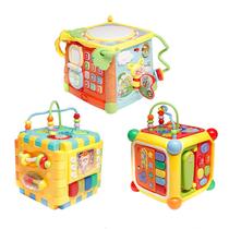 Toys Childrens Baby Hexahedron Puzzle Early Education 1-6 Pasta Year Boxes 3 Building Blocks Drum Baby Multifunction Pat 6