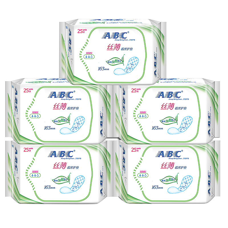 abc卫生护垫澳洲茶树精华劲吸丝薄 政通居家日用护垫