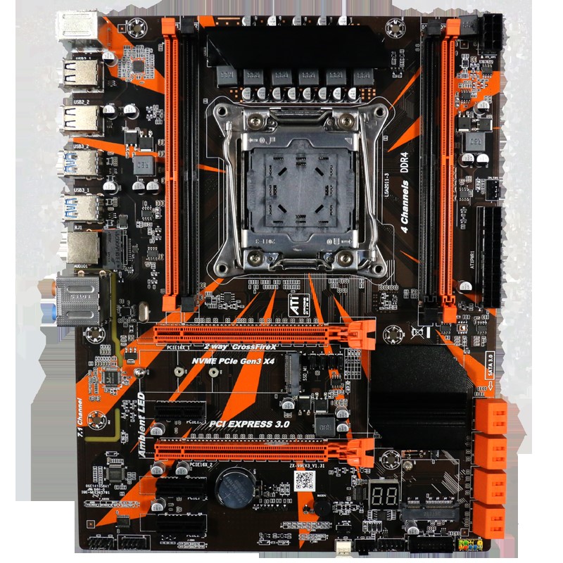 X99主板2011V3V4鸡血X99双路主板游戏套装E52650主板CPU内存套装-图3