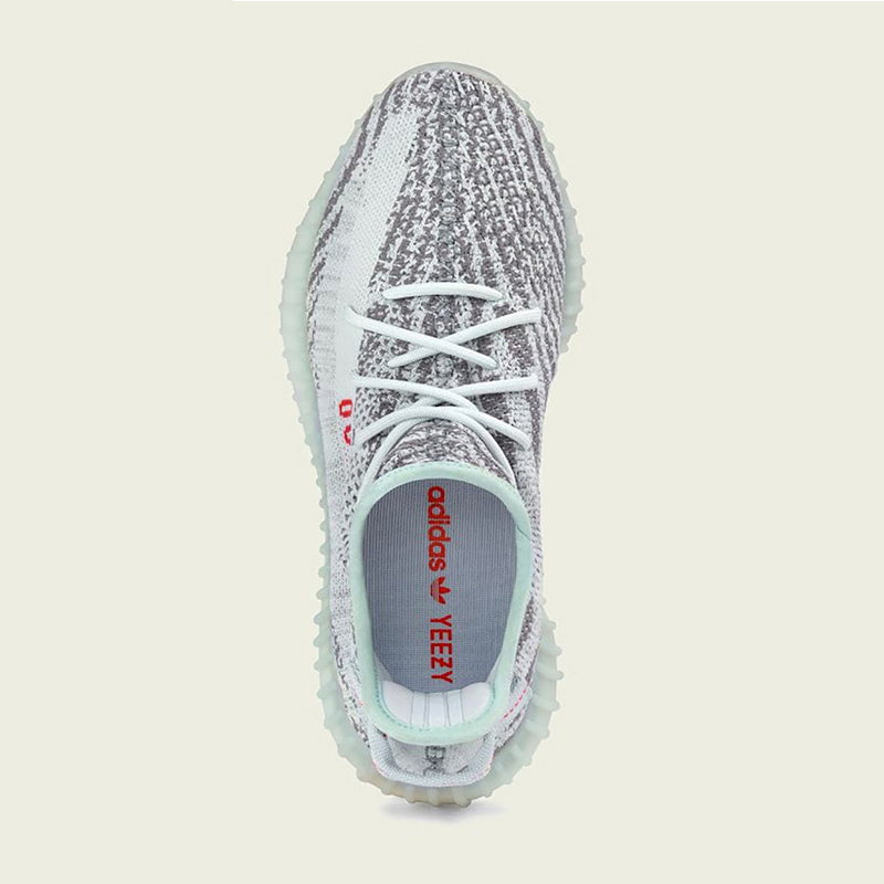 阿迪达斯男女鞋Yeezy Boost 350 V2冰蓝可燃冰椰子跑步鞋B37571-图2