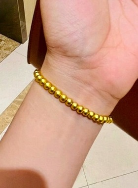 越南沙金Kitty猫蝴蝶结手链凯蒂猫卡通时尚百搭转运珠少女心手串