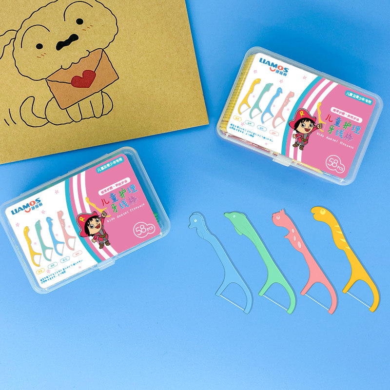 靓魔师儿童超细日本恐龙宝宝线牙签 靓魔师牙线/牙线棒