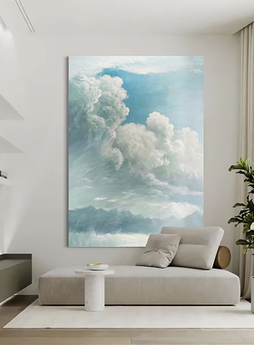 手绘油画北欧别墅颐画