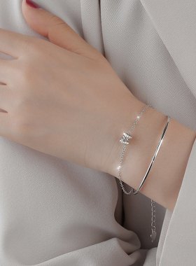 铜镀银小蛮腰手链女轻奢高级感