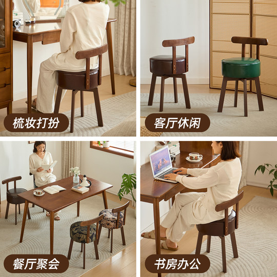 Туалетный столик с поворотной спинкой в средневековом стиле для светлой роскошной спальни