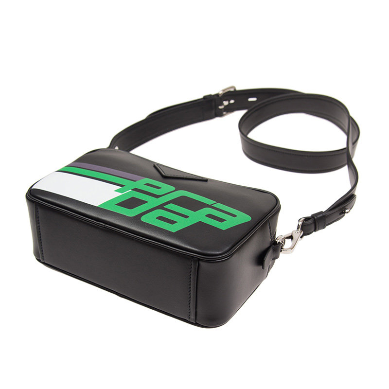 prada男士牛皮logo饰百搭休闲包 联采海外男士包袋