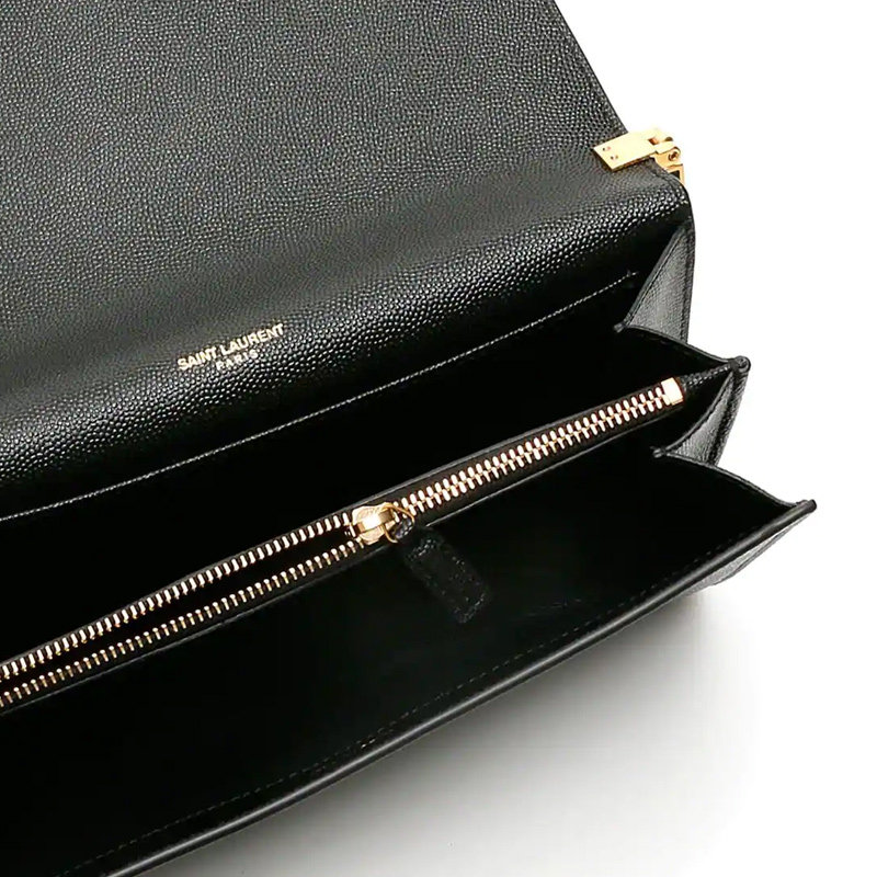 圣罗兰saint laurent黑色斜挎包 联采海外女士包袋
