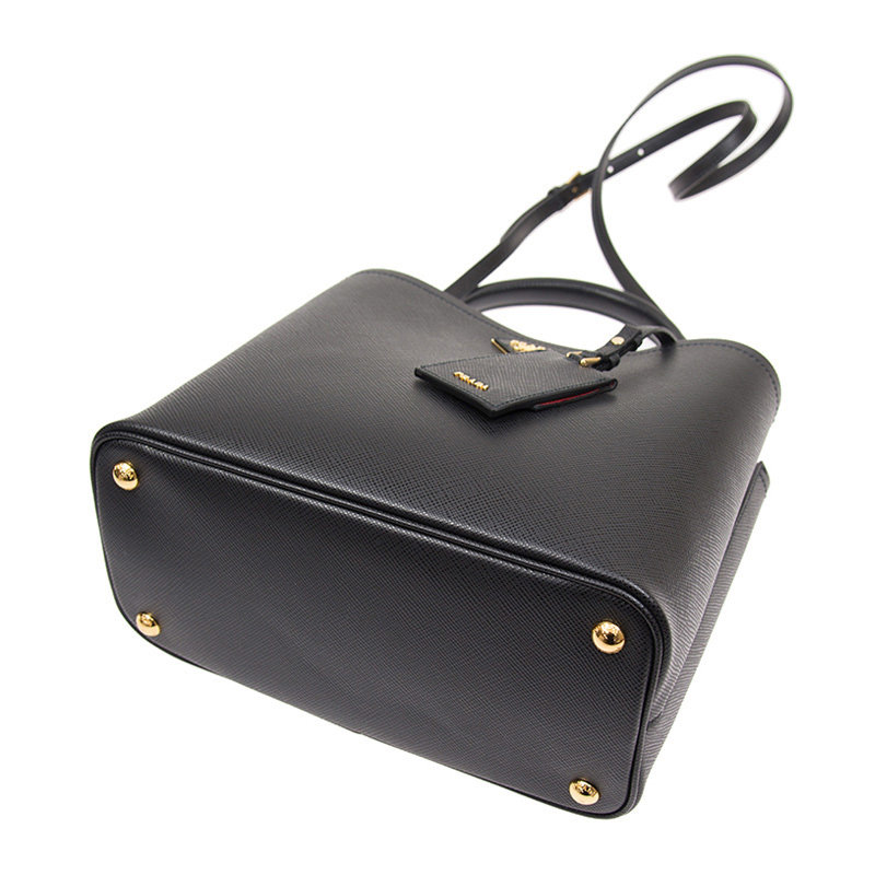 prada女士牛皮logo饰百搭斜跨包 联采海外女士包袋