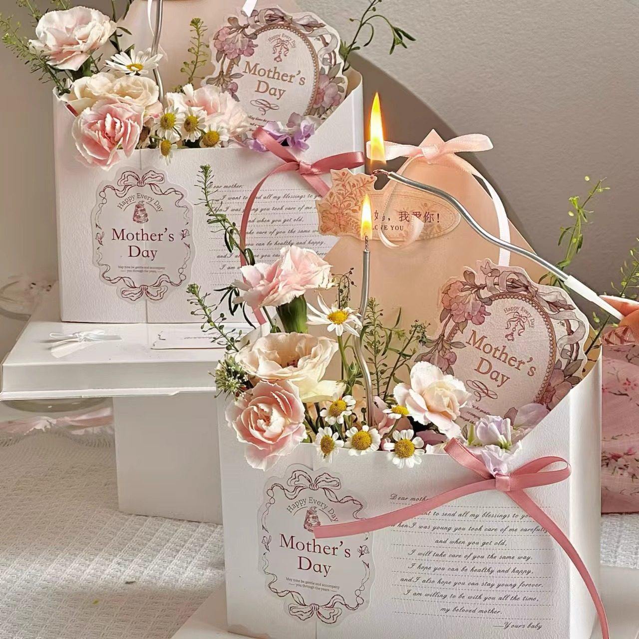 网红款母亲节鲜花复古信封蛋糕围边装饰品油画风妈妈节日烘焙插件,淘宝优惠券,粉丝福利购,淘宝优惠卷