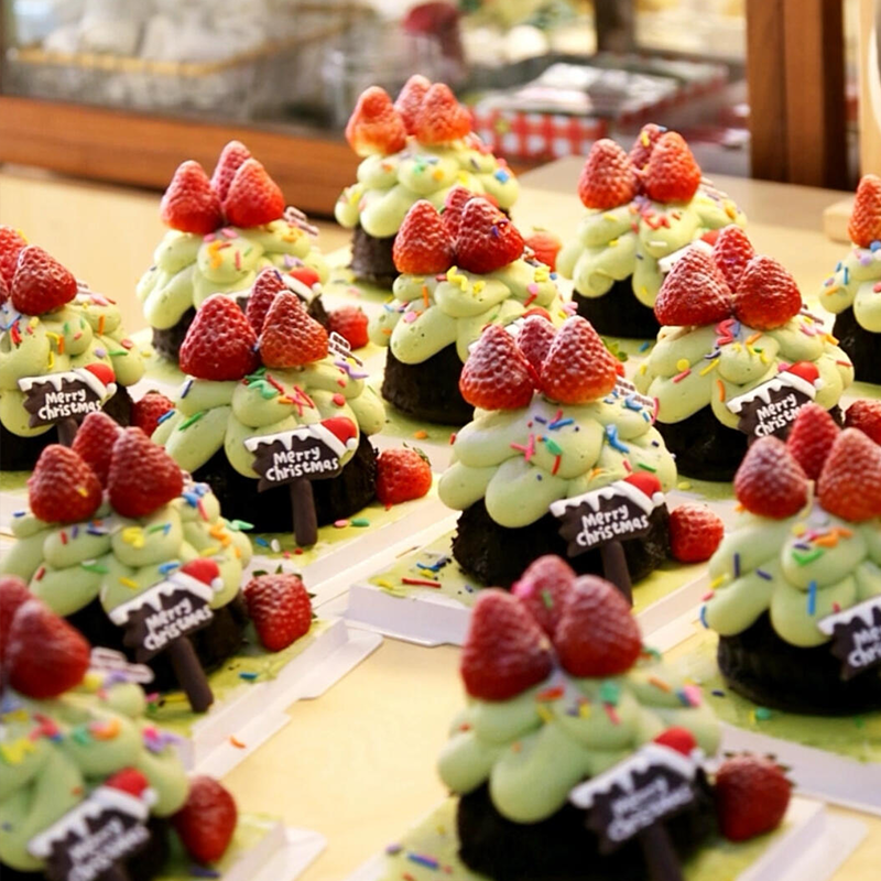 圣诞节迷你许愿树蛋糕装饰摆件草莓圣诞路牌甜品烘焙装扮插件配件,淘宝优惠券,粉丝福利购,淘宝优惠卷